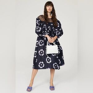 Elegant Black Floral Dress